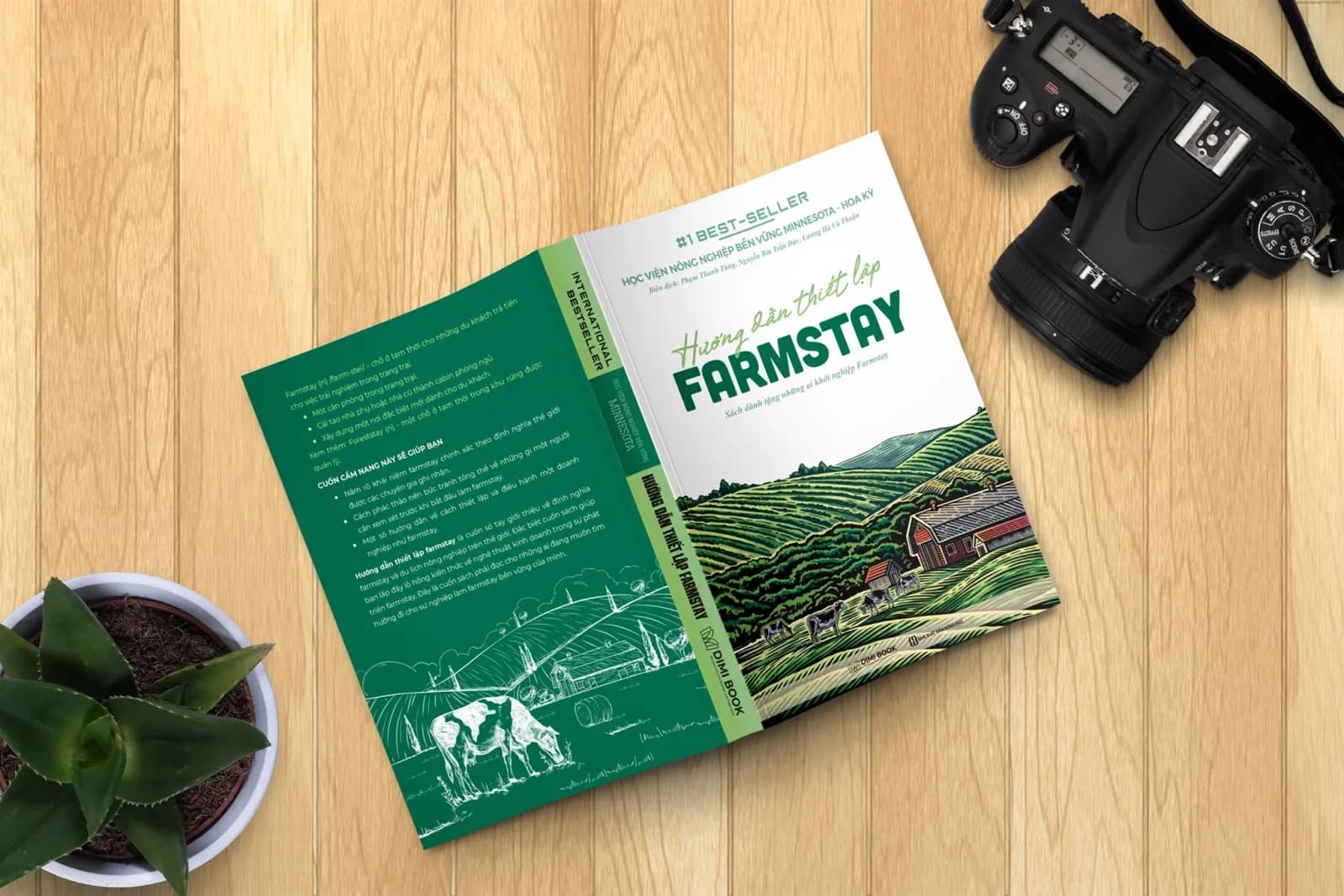 Bìa sách Hướng Dẫn Thiết Lập Farmstay — Học viện Nông nghiệp Bền vững Minnesota, Phạm Thanh Tùng biên dịch, NXB Hồng Đức 2021